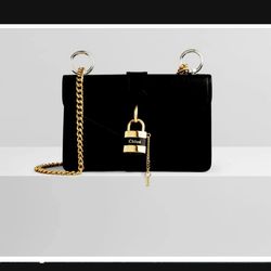Brand New Chloe Black Crossbody  Aby Chain Purse