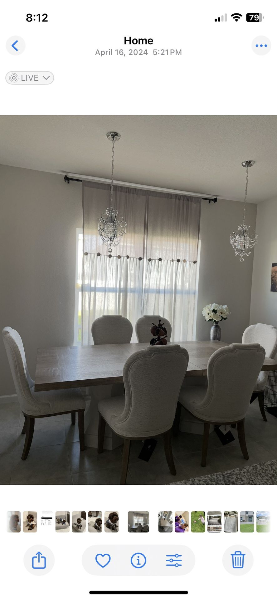 Dining Table Set/6 Chairs