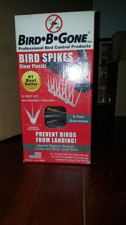 Bird-B-gone (Humane) bird spikes