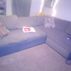 A Gray Sectional couch