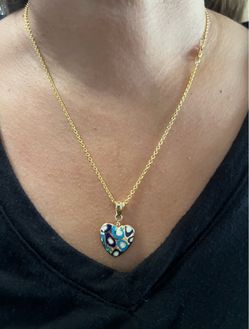 14K Solid Gold Chain and Pendant For Wedding 7.5Gr 18 Inches Long