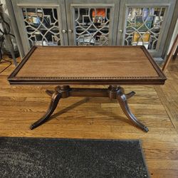 Small Solid Mahogany Rectangular Coffee Table Or Side End Table