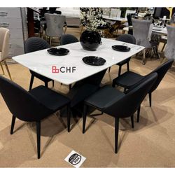 Modern 7 Piece Dining Table Set  // Different Models Available 