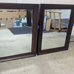 Framed mirrors and etc.