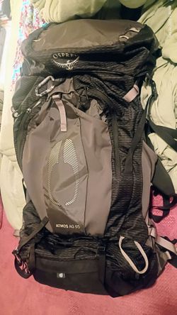 Osprey Atmos AG 65 Hiking Backpacking Camping Mountaineering Ultralight Backpack NEW!