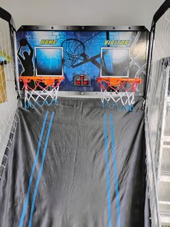 Basketball dual hoop board game