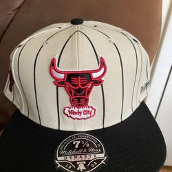 Chicago Bulls Mitchell & Ness NBA 25th Anniversary Fitted Hat 7 1/2