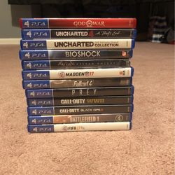 Total Of 12 PS4 Games 