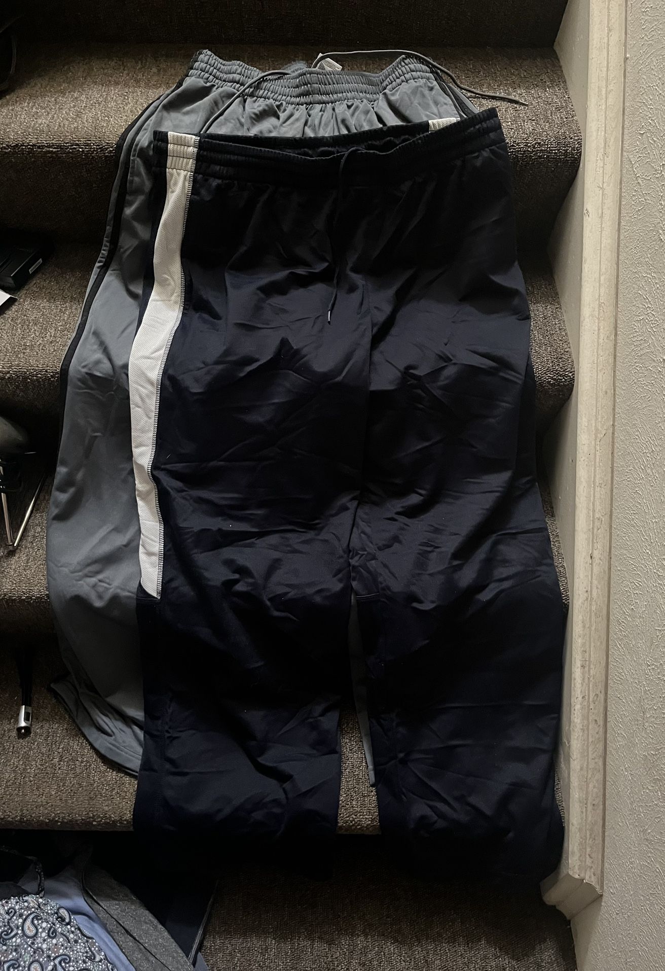 $20 Xl Adidas Tek Gear Nike Shirt Top Tee T Pants Athletic Sweats Workout Nylon Gym, Drawstring long man, men unisex