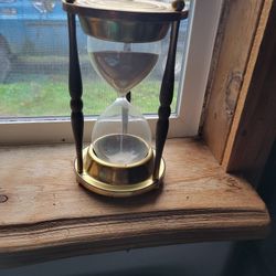Antique Brass Hour Glass