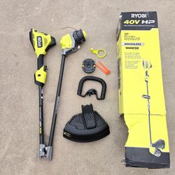 RYOBI 40V HP Brushless Whisper Series Carbon Fiber Weed Eater String Trimmer