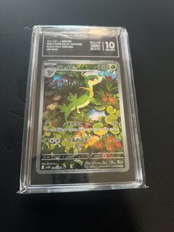 Servine Pokemon Card TAG Graded 10 Gem Mint