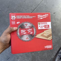 Milwaukee 7-1/4 in. 24-Tooth Tungsten Carbide Wood Cutting Framer Circular Saw Blade 25-Pack