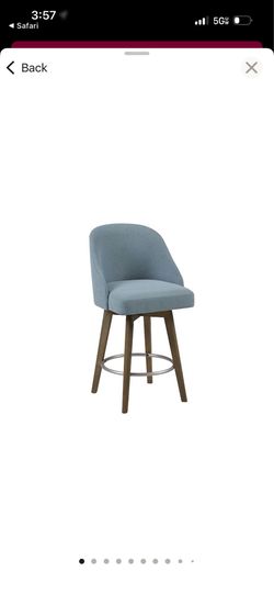 Two Madison Park Upholstered Counter Stools - Blue - Brand New in Box - Unopened - $350 for both or $200 per stool - ASSEMBLY REQUIRED  - OBO