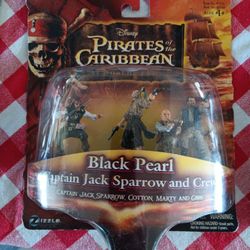 Disney Pirates of the Caribbean At World's End Black Pearl Captain Jack & Crew