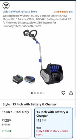 Cordless Electric Snow Shovel Kit