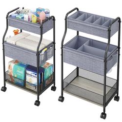 3-Tier Baby Diaper Caddy Organizer and Storage Cart