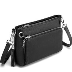 Befen Black Leather Purse 