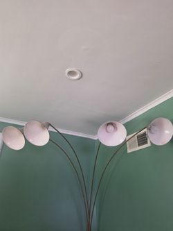 Living room 4 light stand 7 ft. Dimming