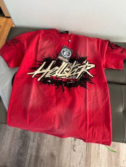 All Red Graphic Oversized T-Shirt with Tags