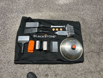 Blackstone Griddle Cover and Accessories Lot