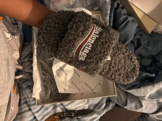 Balenciaga Gray Slides