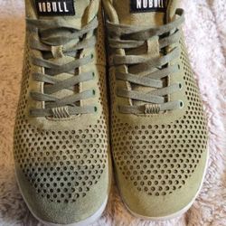 NOBULL Moss Suede Mid Trainer Hi Tops Men's 9, Women's 10.5