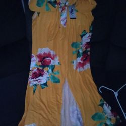 SOFIA BAKER DRESS (Sofia Vergara), Size XL, color gold