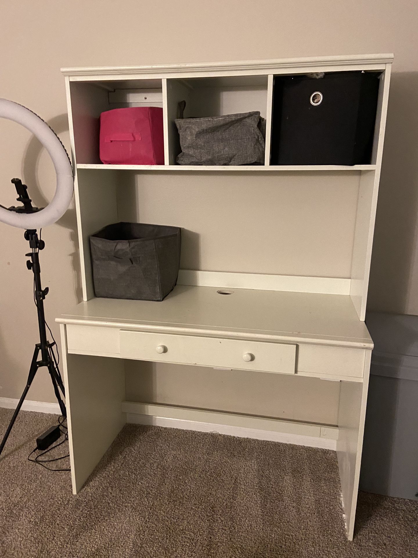 Desk With Storage 2 Piece