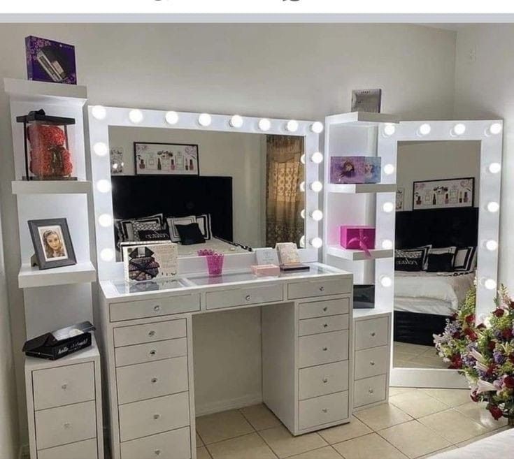 Vanity  ( Shelves and chair sold separately )