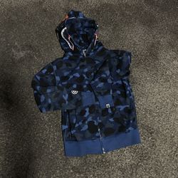 Blue Bape Hoodie 