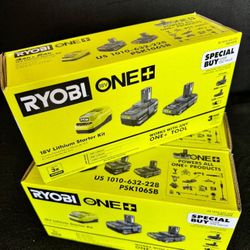 🔥 New 18V Ryobi Lithium Starter Kit Battery  