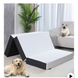 Roxzo Folding Mattress Queen Size,6 Inch Tri-Fold Memory Foam Mattress