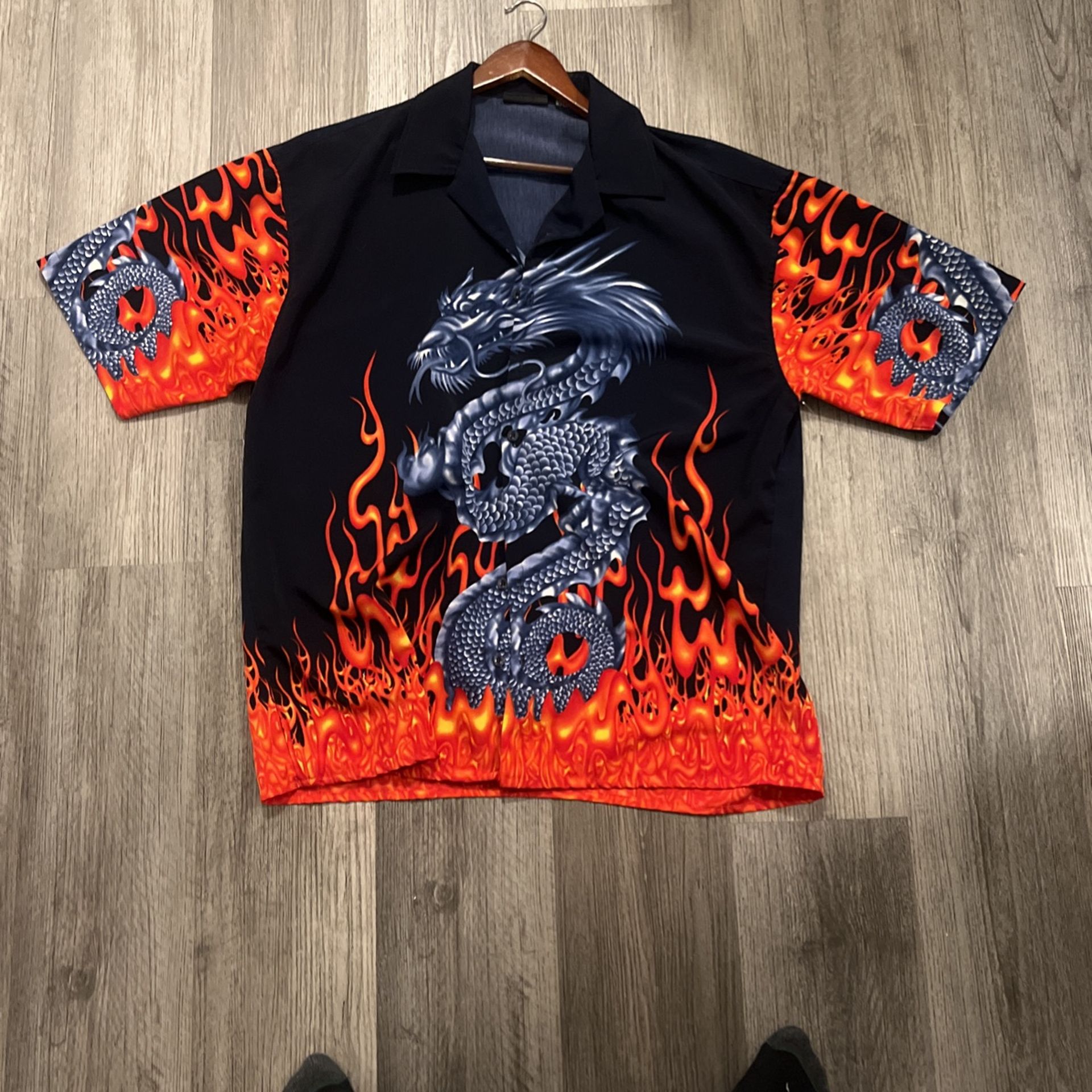 flame dragon y2k rue 21 shirt