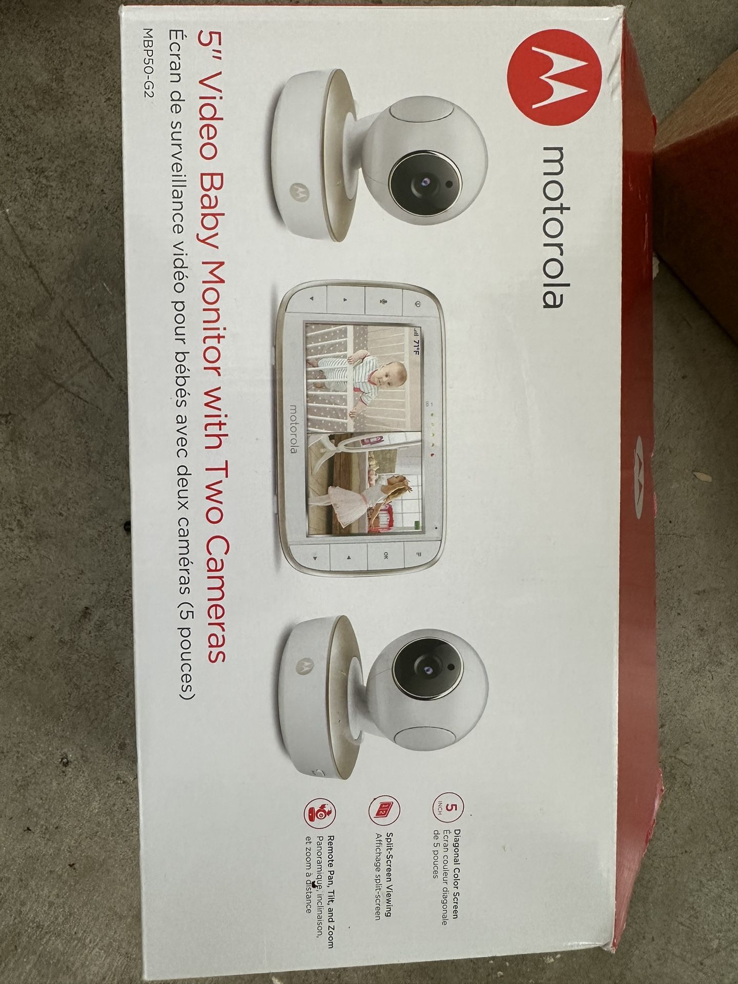 Motorola 5” Video monitor With 2 Cameras