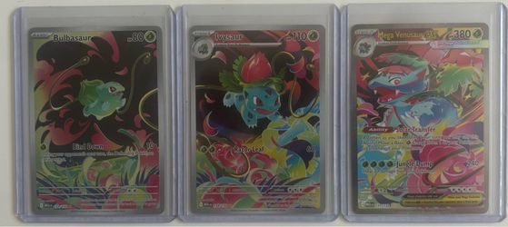 bulbasaur, ivysaur, mega venusaur mega evolution