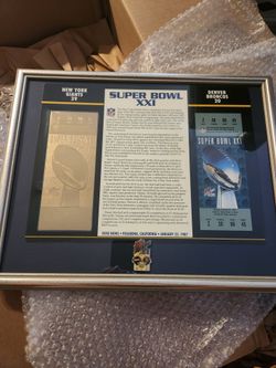 Super bowl  XX1 collectors memorabilia