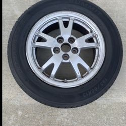 1 - 195/65r15 5x100 5x3.94 Stock Prius Corolla Impreza Wheel Rim Tire!!!!