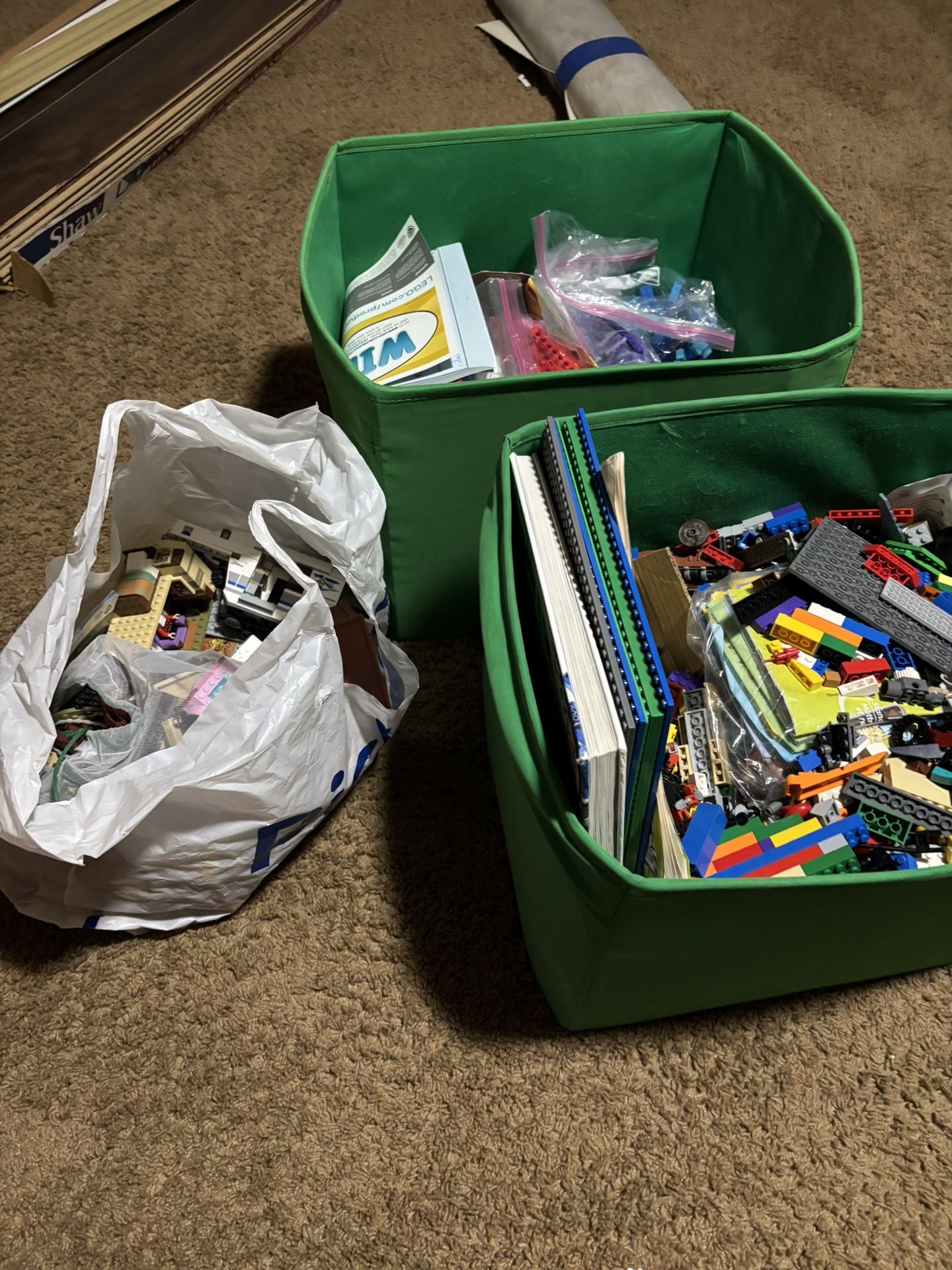 3 Bins Full Of Real LEGOs