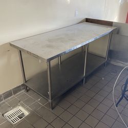 Stainless Steel Restaurant Work Prep Table 72” X 30”