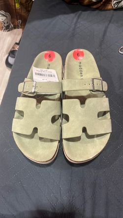 Green sandals from madden girl