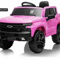 12V Chevrolet Powered Wheels Electric Car, Kids Ride on Vehicle with Remote Control for 3-8 Years Toys, MP3 Music,FM Radio, Spring Suspension, LED Lig