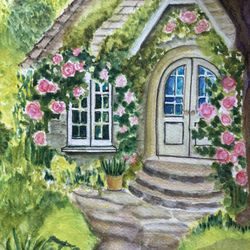 9x12 Original Watercolor Painting On Watercolor Paper