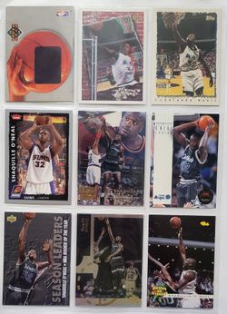 Shaquille O'Neal early-career basketball trading cards