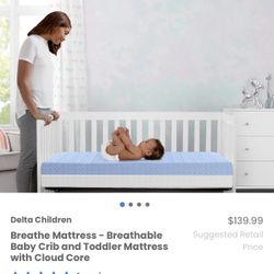 BRAND NEW Delta Children Baby & Toddler Mattress 