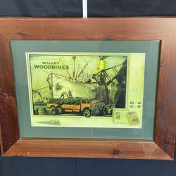 Old Irish Advertising Framed Wall Art Decor W24”x19.5”
