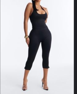 Halter capri catsuit