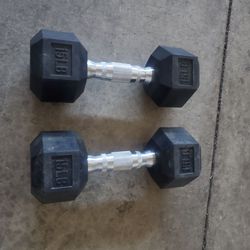 Set of 15 lb Dumbbells