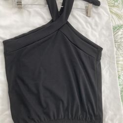 Cross Neck Shine Top Small