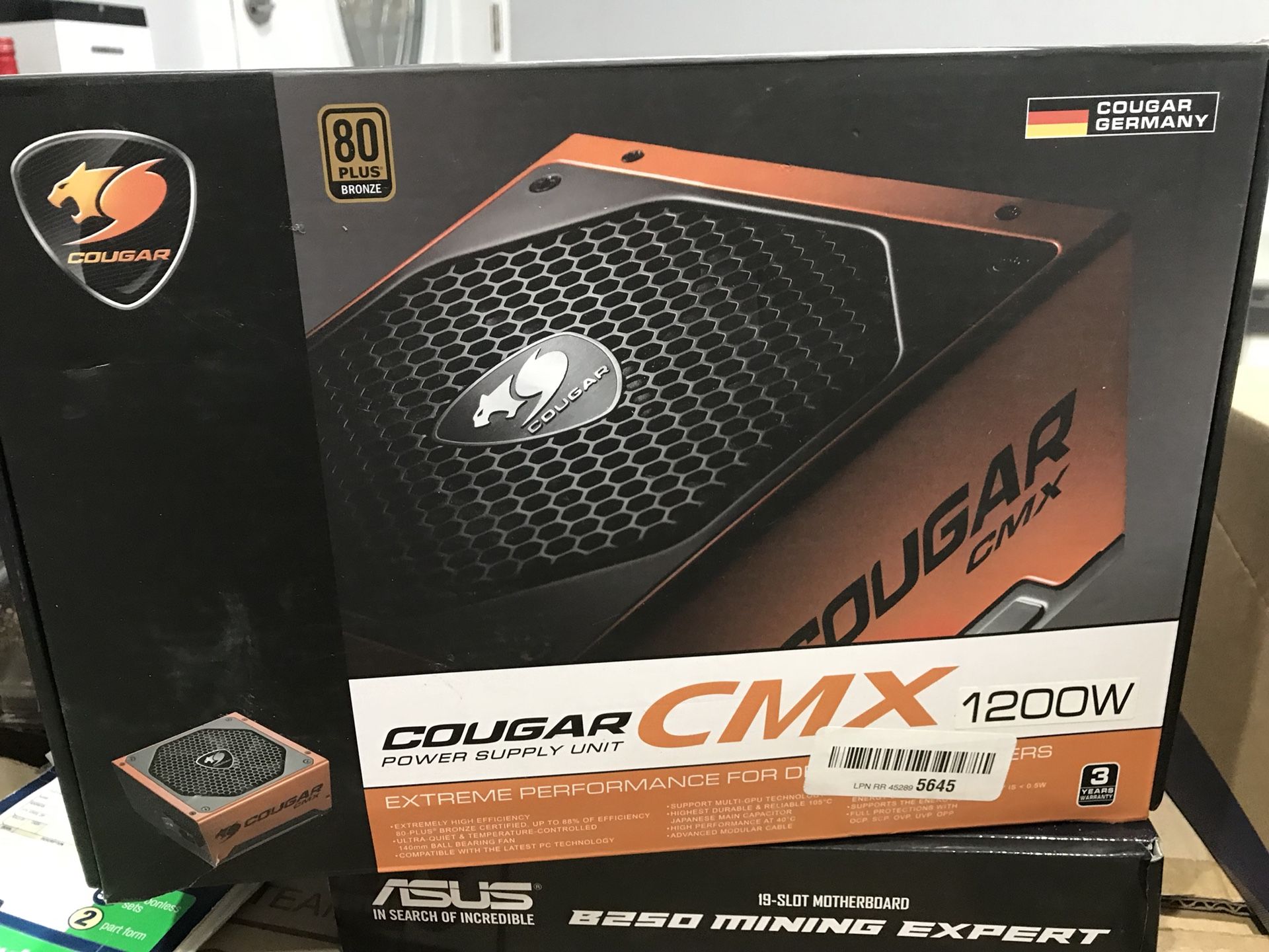 COUGAR CMX 1200 CMX1200V3 1000W ATX12V EPS12V SLI Ready CrossFire Ready 80 PLUS BRONZE Certified